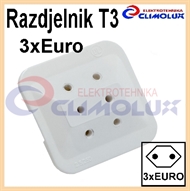 Mehrfachstecker T3 EURO - dreifach